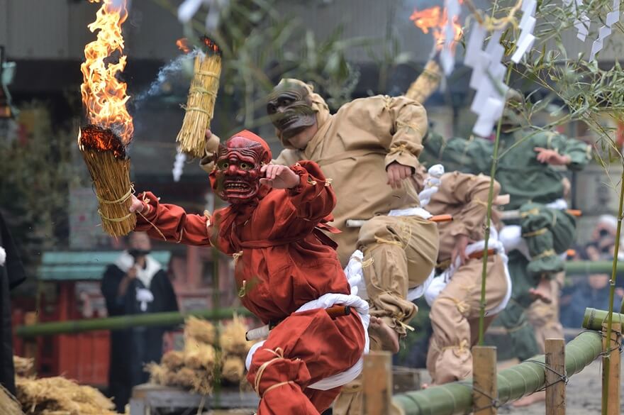 Setsubun – Bean throwing festival to exorcise demons in February